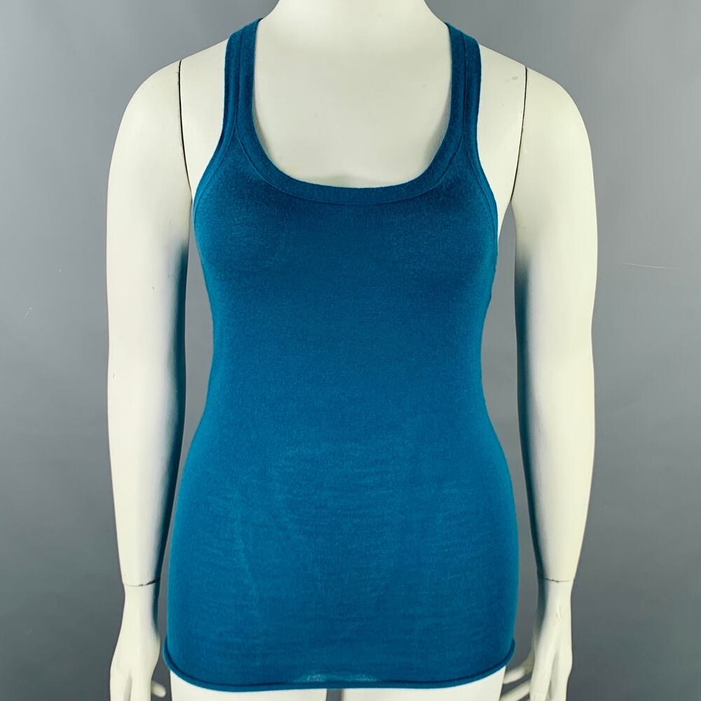 TSE Size L Blue Racerback Casual Top